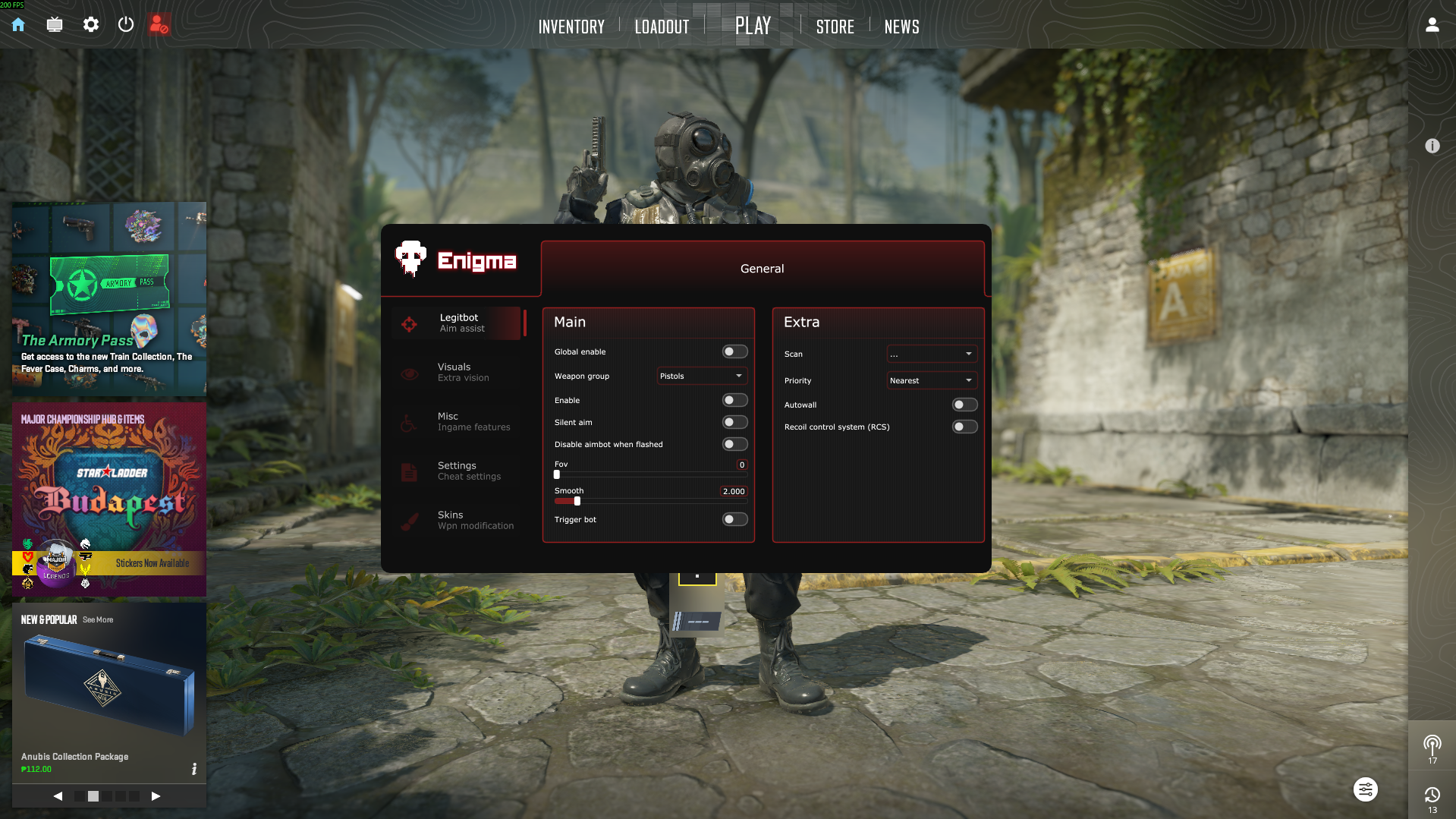 En1gma.tech CS2 legit free cheat | ESP, Aimbot, Triggerbot, Skin Changer, Bhop